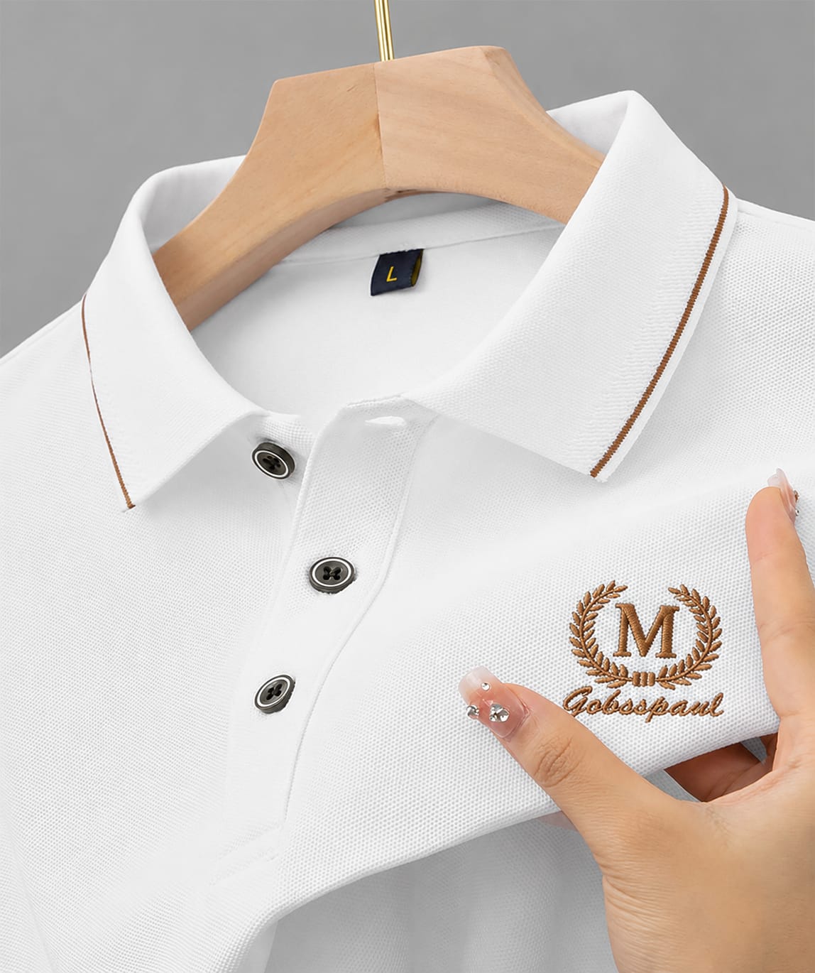 Super Premium Quality PK Cotton Polo Shirt For Men's [M-White]
